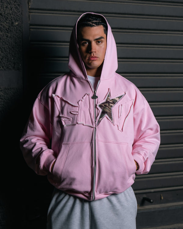 RECON PINK HOODIE HEAVYWEIGHT